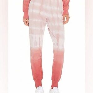 NWT Revolve 525 America ombré jogger women's sweatpants size xs pink and white